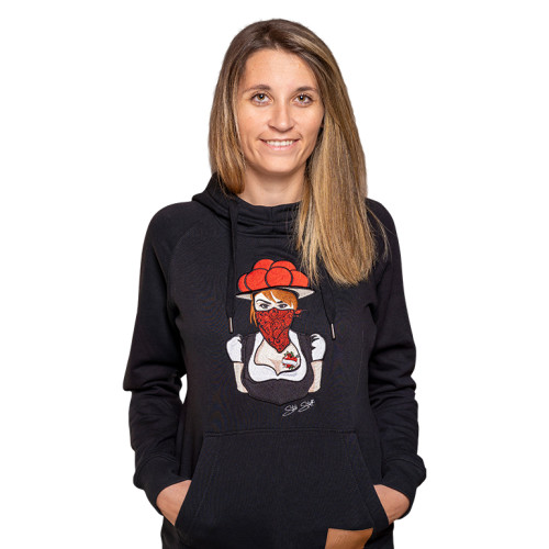 Black Bonnie Hoodie Damen